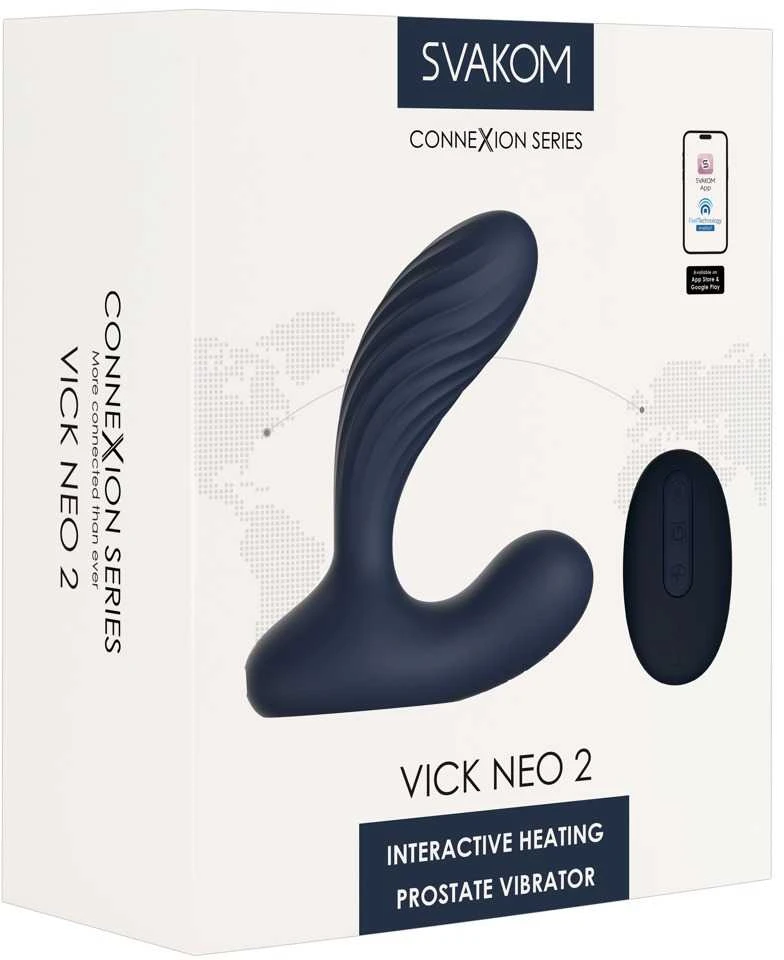 Vick Neo 2 prostatos stimuliatorius pakuotėje