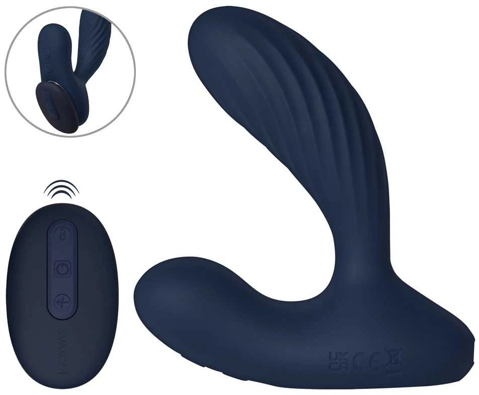 Vick Neo 2 tamsiai mėlynas vibratorius su pulteliu
