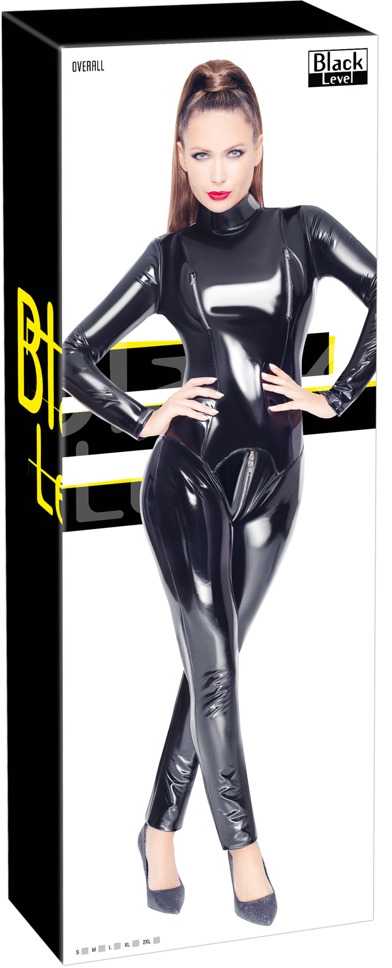 Black Level Vinyl Jumpsuit Juodas L