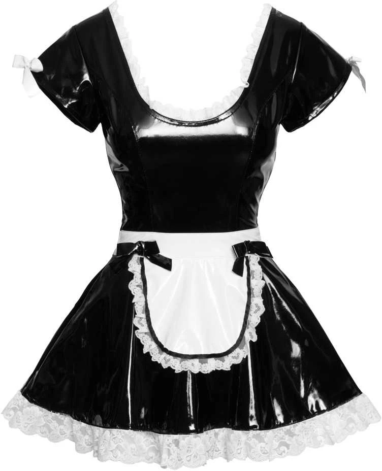 Black Level Vinilinė tarnaitės suknelė 2XL