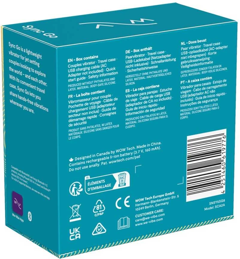 We-Vibe Sync Go Turquoise
