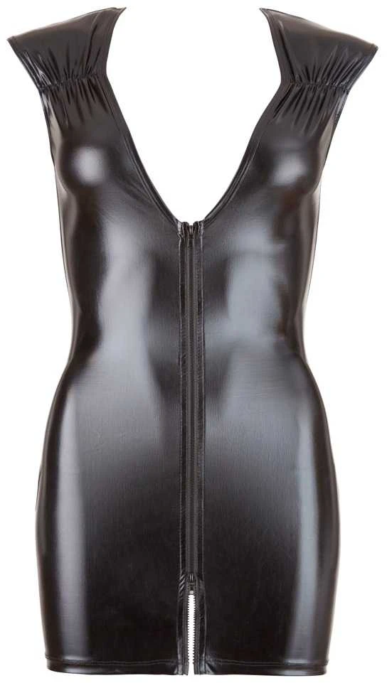 Cottelli Party Wet Look suknelė su XL užtrauktuku
