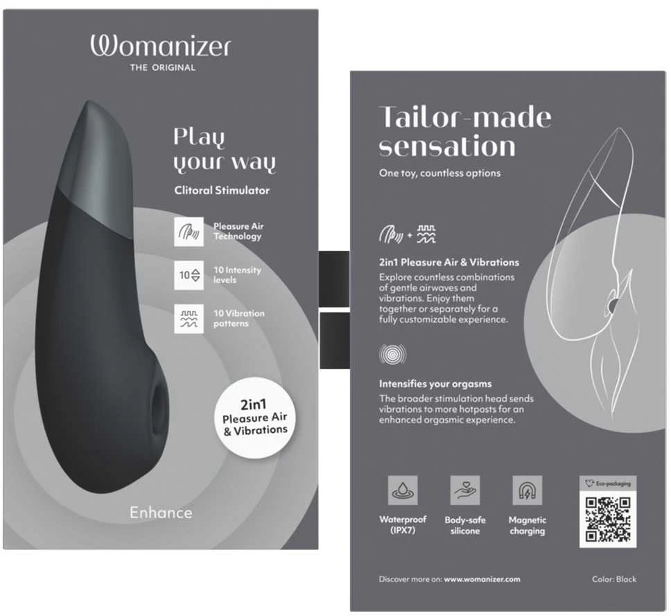 Womanizer Enhance Juodas