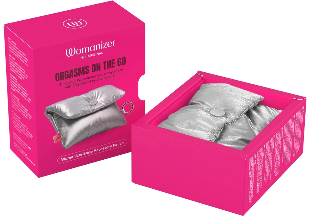 Womanizer Snap Pouch Sidabrinis