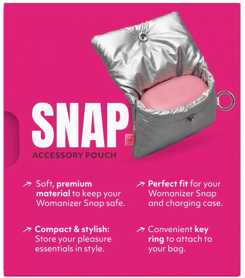 Womanizer Snap Pouch Sidabrinis