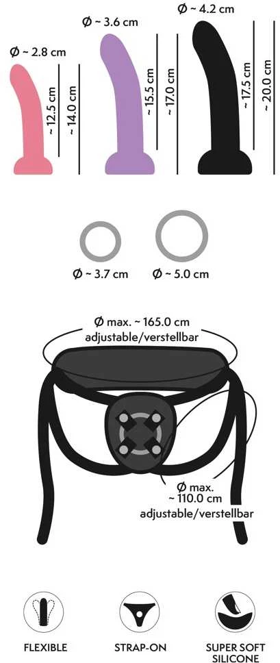 Your Strap-On 3er Set Harness