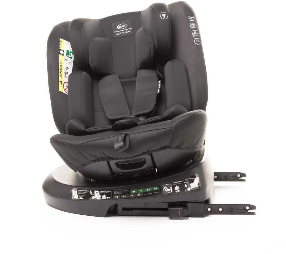 4Baby 4 BABY automobilinė kėdutė Matinis-FIX 40-150cm JUODA I-SIZE