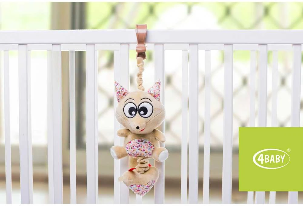 4Baby muzikinas žaislas vežimėliui lapė F01