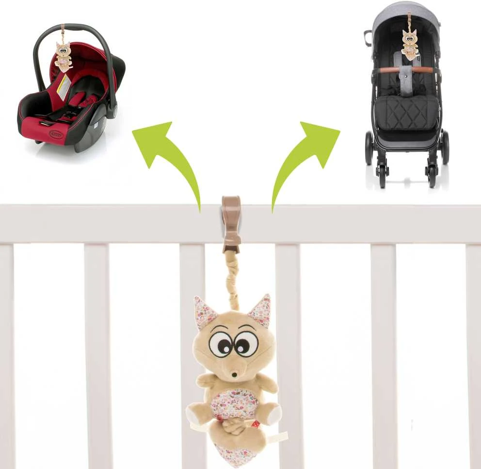 4Baby muzikinas žaislas vežimėliui lapė F01