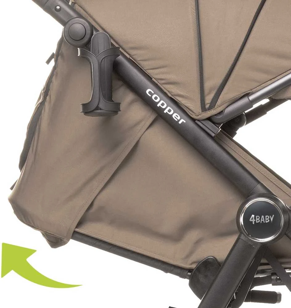 4Baby sportinis vežimėlis COPPER mokka