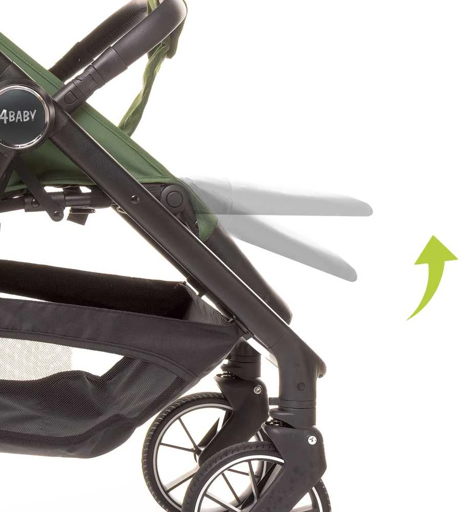 4Baby sportinis vežimėlis COPPER žalias