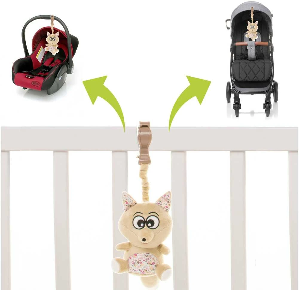 4Baby žaislas cipsiukas vežimėliui lapė F02