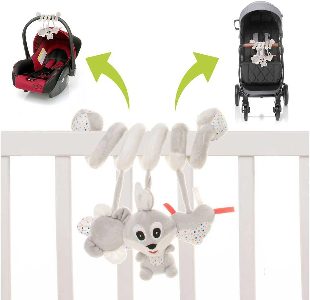 4Baby žaislas spiralė vežimėliui kiškis R07