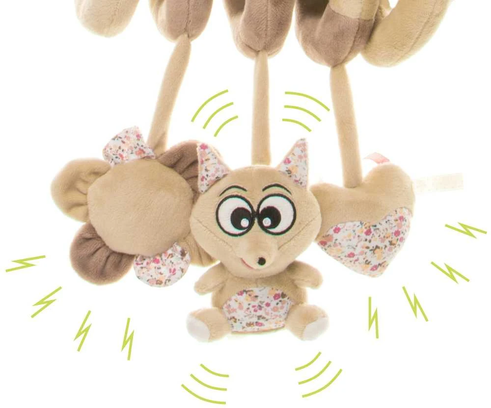 4Baby žaislas spiralė vežimėliui lapė F07