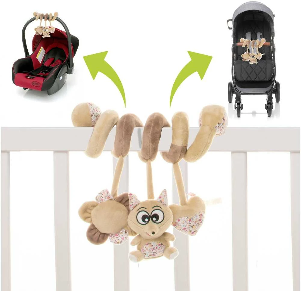 4Baby žaislas spiralė vežimėliui lapė F07