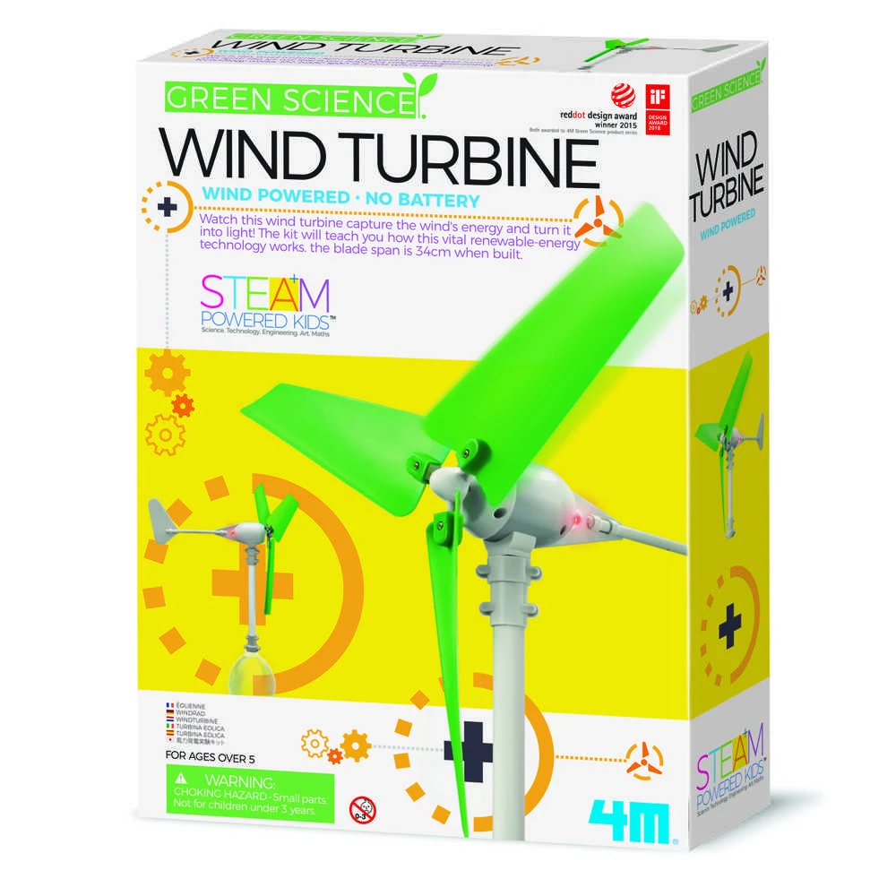 4M Žalias SCIENCE Rinkinys „Vėjo turbina“