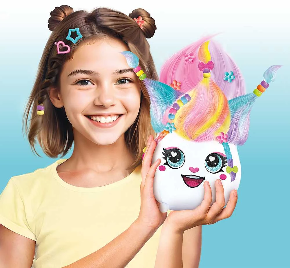 Pliušinis žaislas su plaukų dažymo rinkiniu Canal Toys Airbrush Plush Hair'iffic