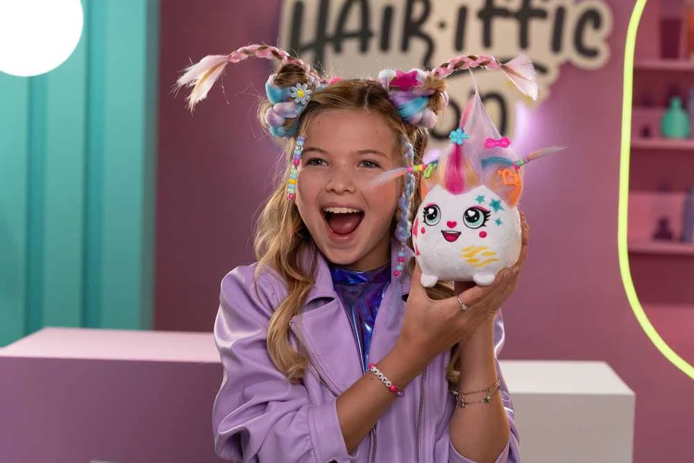 Pliušinis žaislas su plaukų dažymo rinkiniu Canal Toys Airbrush Plush Hair'iffic