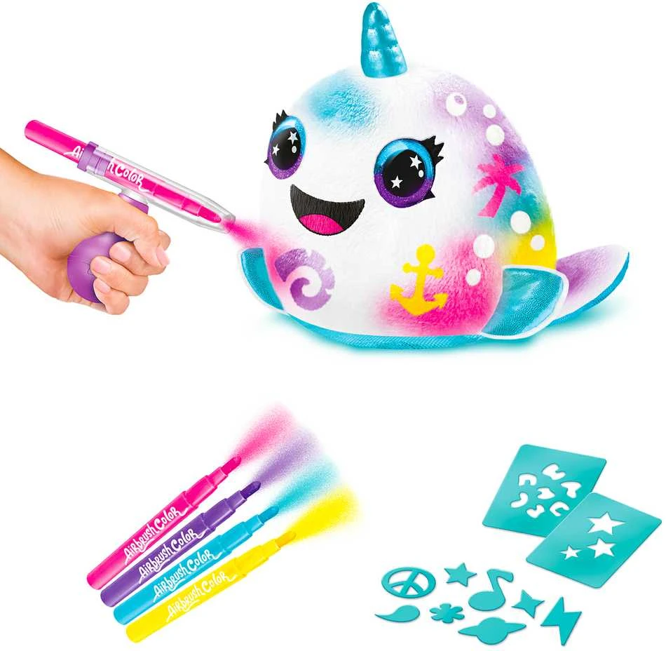 Canal toys AIRBRUSH PLUSH Rinkinys su aerografu „Gyvūnėlis kibirėlyje“