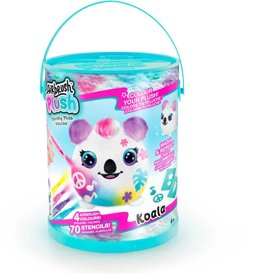Canal toys AIRBRUSH PLUSH Rinkinys su aerografu „Gyvūnėlis kibirėlyje“