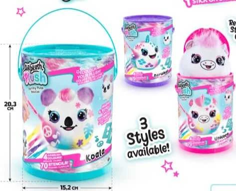 Canal toys AIRBRUSH PLUSH Rinkinys su aerografu „Gyvūnėlis kibirėlyje“