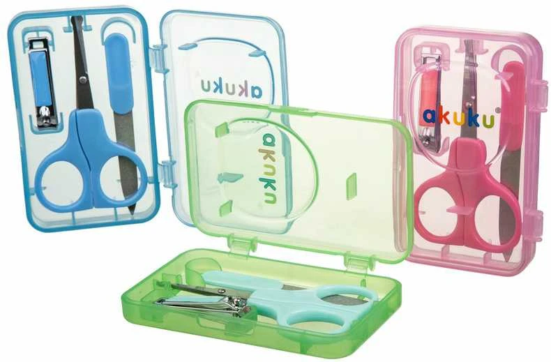 AKUKU kūdikių nagų priežiūros rinkinys MINT, A0040