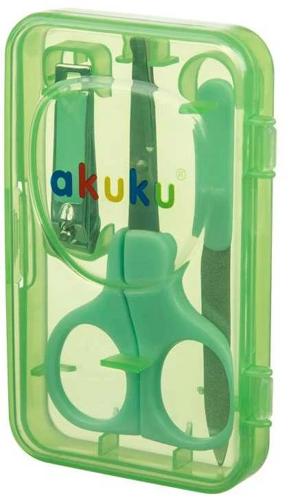 AKUKU kūdikių nagų priežiūros rinkinys MINT, A0040