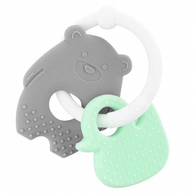 Albis Akuku Silikoninis kramtukas BEAR/DUCK, A0126
