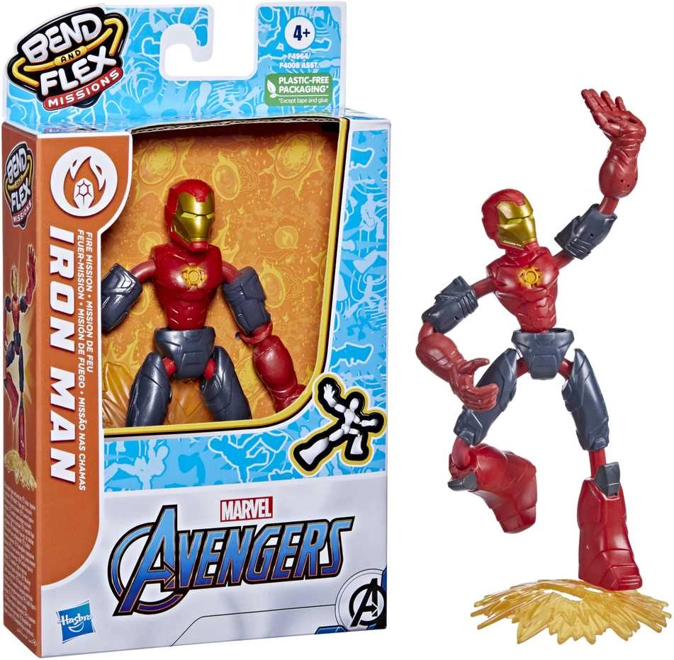 AVENGERS „Bend and Flex“ figūrėlė, 15 cm