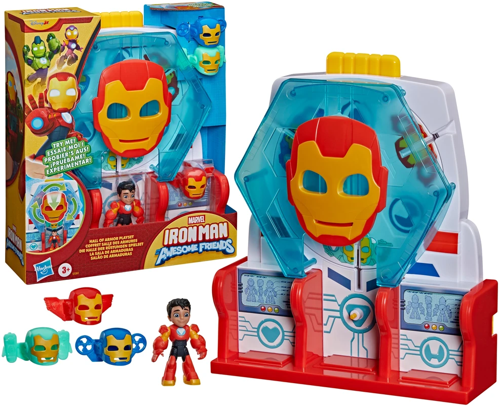 AVENGERS IRON MAN AND HIS AWESOME FRIENDS Rinkinys „Šarvų kambarys“