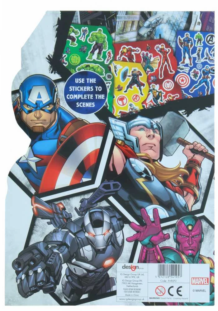 AVENGERS lipdukų rinkinys BUMPER STICKER PAD