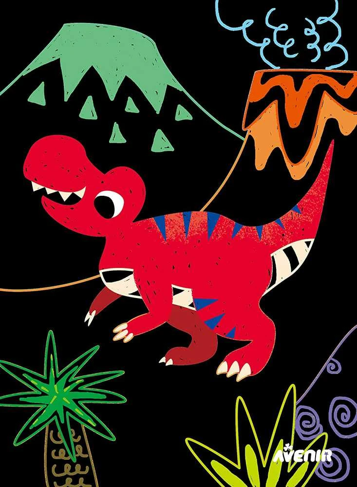 AVENIR Nutrinamų paveikslėlių rinkinys „Dinozaurai“