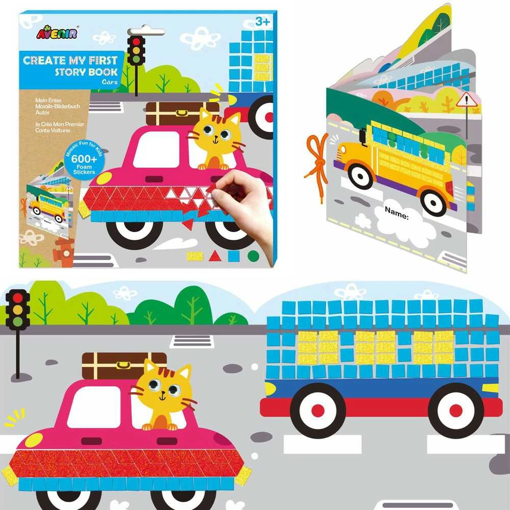 AVENIR Rinkinys „Mano pirmoji istorijų knygelė: automobiliai“