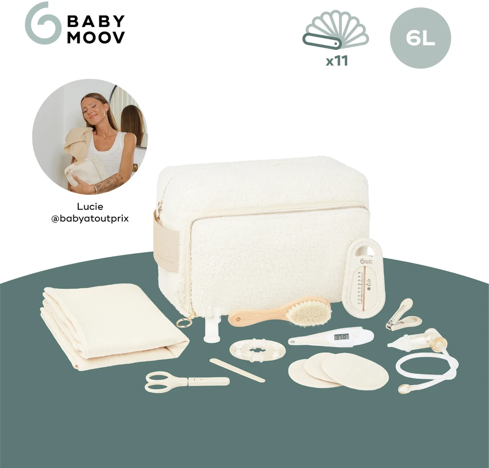Babymoov kūdikio priežiūros rinkinys 11 aksesuarų baltas A032009 A032009