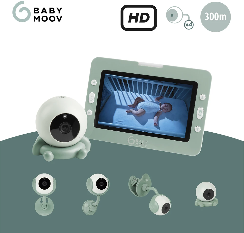 Babymoov mobili video auklė kūdikiui 5’’ YOO Go + HD A014433