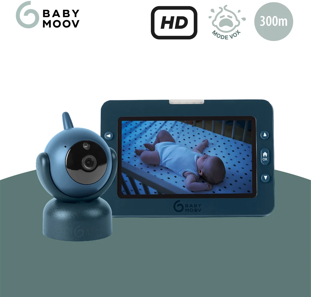 Babymoov mobili video auklė kūdikiui sukasi pasikreipia 5’’ YOO MASTER + HD A014435