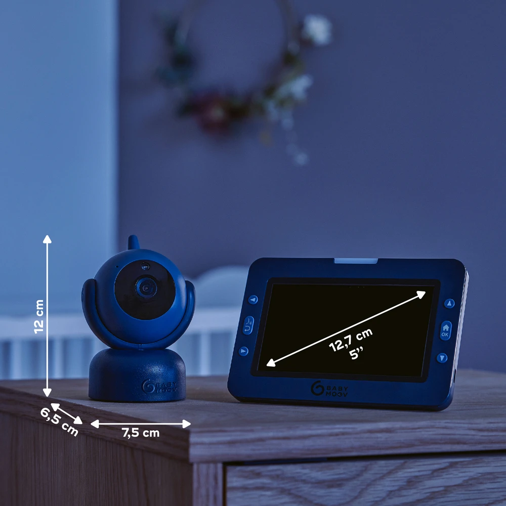 Babymoov mobili video auklė kūdikiui sukasi pasikreipia 5’’ YOO MASTER + HD A014435