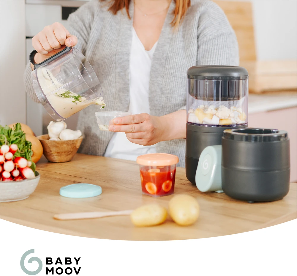 Daugiafunkcis virtuvinis kombainas Babymoov Nutribaby One 4-in-1 (juodas)