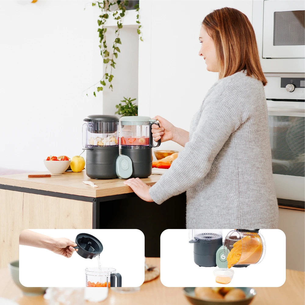 Daugiafunkcis virtuvinis kombainas Babymoov Nutribaby One 4-in-1 (juodas)