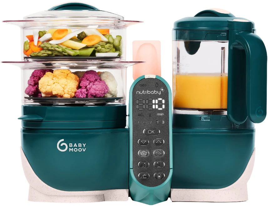 Daugiafunkcis virtuvės kombainas Babymoov Nutribaby 6-in-1, Žalios spalvos