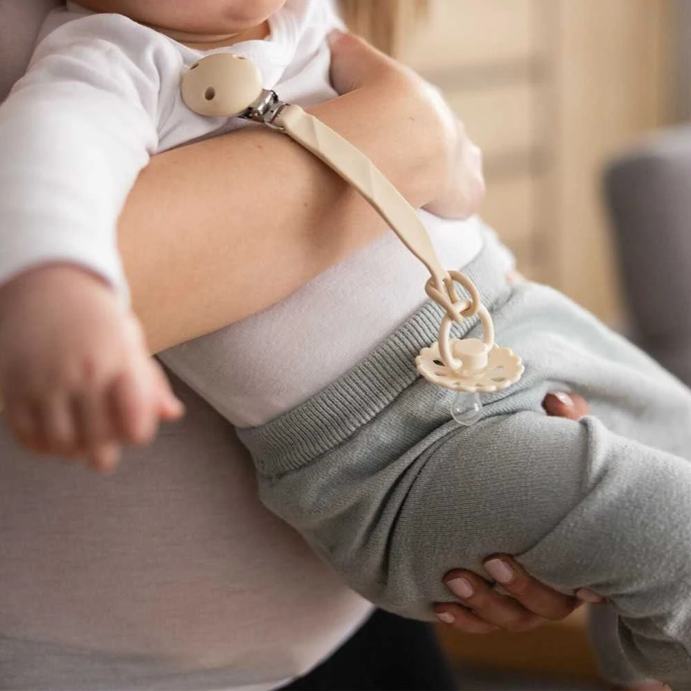 Bredemeijer Baby Ono BabyOno čiulptuko laikiklis silikoninis kreminis 1469/03