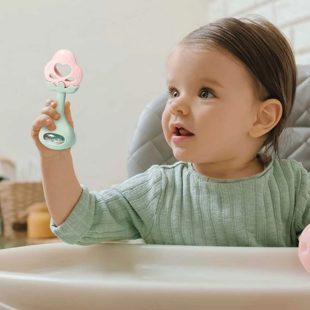 Baby Ono Babyono lavinamasis kramtukas su barškučiu braškė 499/03