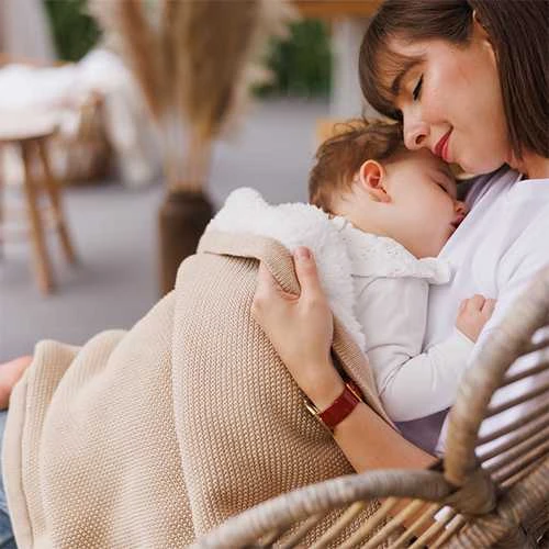 Purepower Babyono pledas medvilninis su flisu kreminis 1659/02