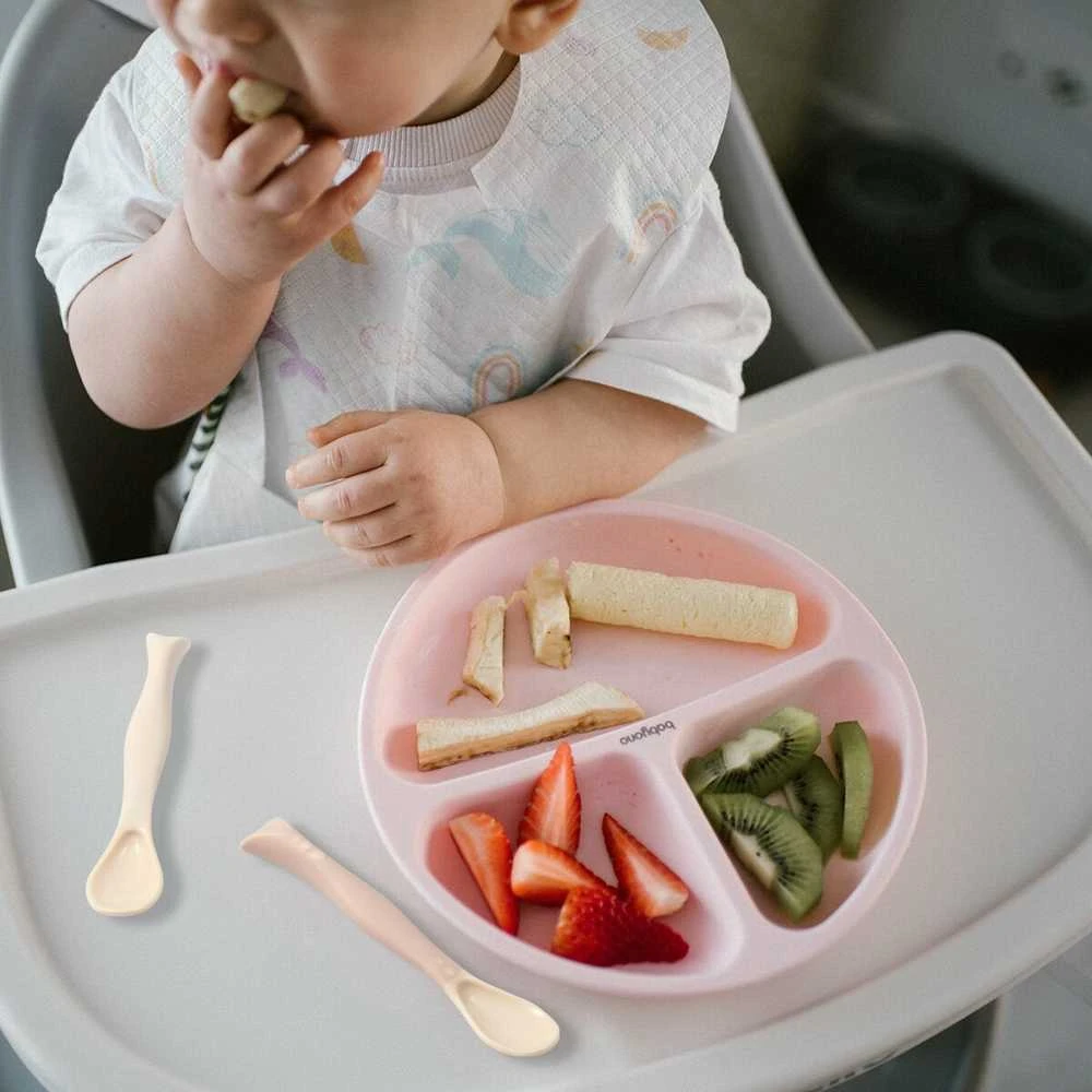 Baby Ono BabyOno šaukšteliai lankstūs 2 vnt kreminė rožinė 1066/06