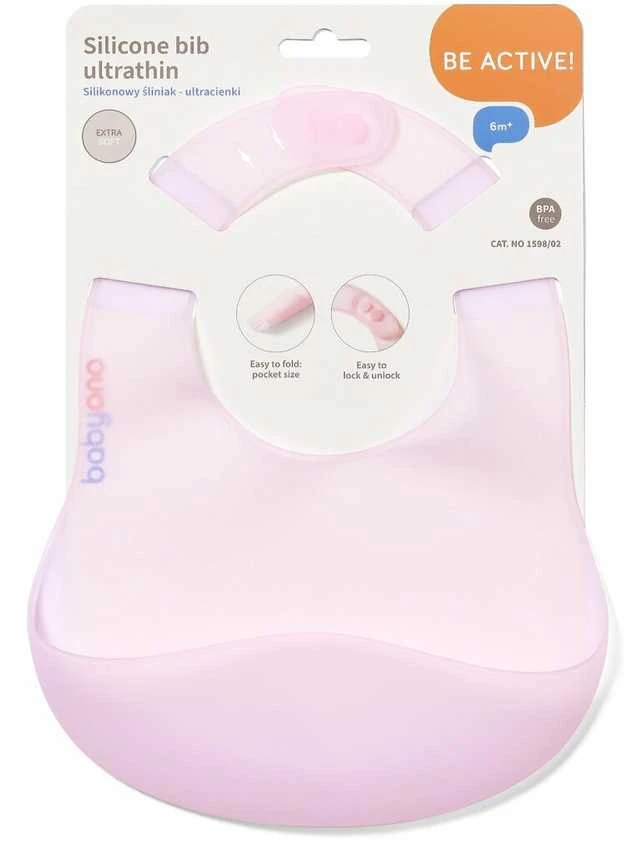 Baby Ono Babyono seilinukas silikoninis ypatingai plonas rožinis 1598/02