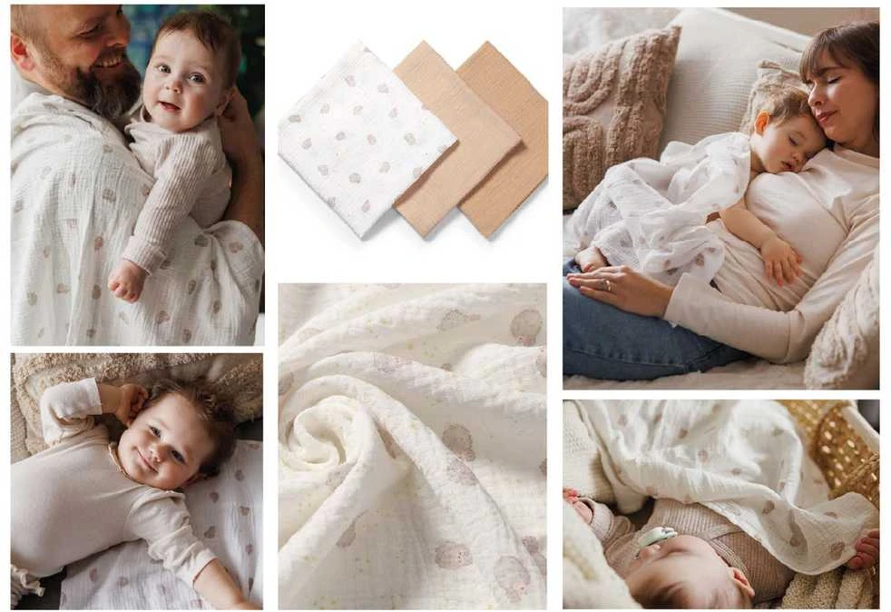 BabyOno vystyklai medvilniniai 3 vnt rudas 828/02 828/02
