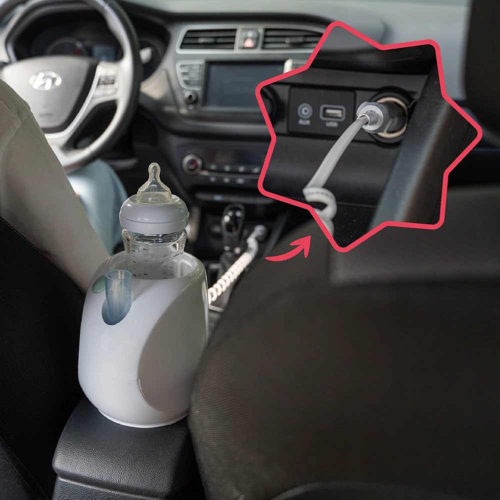Badabulle šildytuvas kūdikių buteliukams automobiliui Easy+ B002107