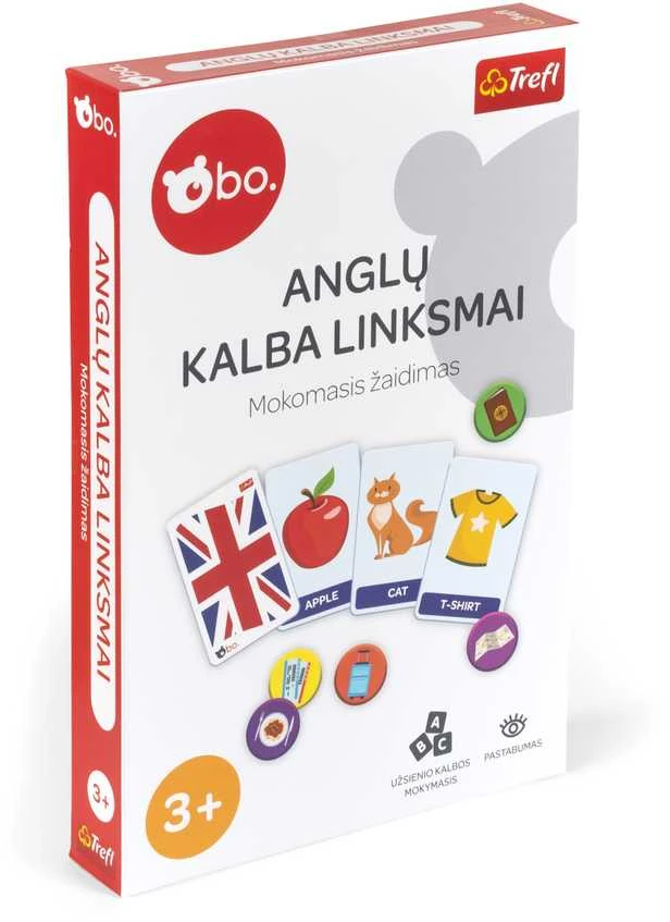 bo. Mokomasis žaidimas „Anglų kalba linksmai“, lietuvių k.