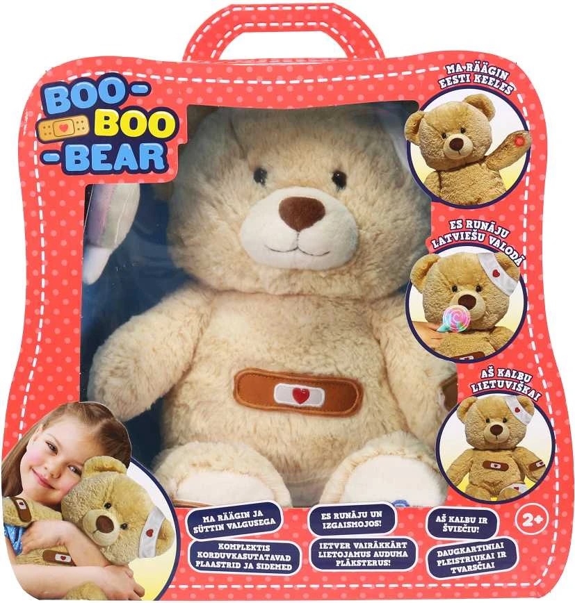 BOO-BOO BEAR Interaktyvus meškiukas - Pacientas (lietuvių kalba)
