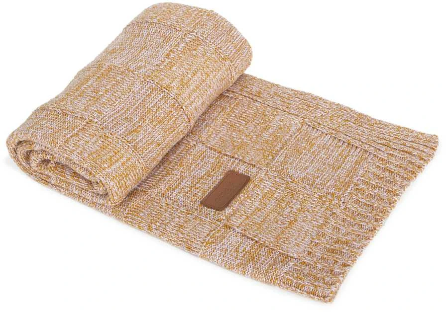 CebaBaby Pledas megztas 90x90 rudas